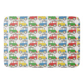 Kleurrijk patroon van kleine treinen badmat (Voorkant)