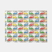Kleurrijk patroon van kleine treinen deurmat (Voorkant)