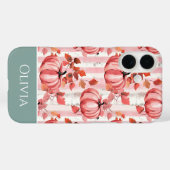kleurrijk patroon van pompoen en bladeren Case-Mate iPhone case (Achterkant (horizontaal))