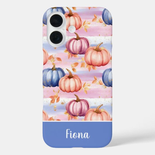 kleurrijk patroon van pompoen en bladeren Case-Mate iPhone case (Achterkant)