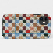 Kleurrijk patroon van quiltvierkanten Case-Mate iPhone case (Achterkant (horizontaal))