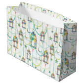 Kleurrijk patroon van Ramadan-symbolen 2 Groot Cadeauzakje (Achterkant Gekanteld)