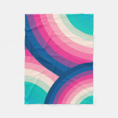 Kleurrijk patroon van regenboogcirkels | fleece deken (Voorkant)