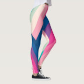Kleurrijk patroon van regenboogcirkels | leggings (Rechts)