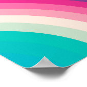 Kleurrijk patroon van regenboogcirkels | poster (Hoek)