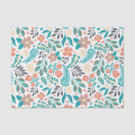 Kleurrijk patroon van schattig schattig veer tissuepapier