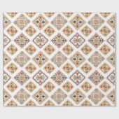 Kleurrijk patroon van siertegels cadeaupapier (Vlak)