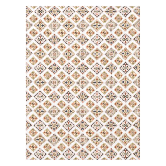 Kleurrijk patroon van siertegels tafelkleed (Voorkant)