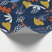 Kleurrijk patroon van tropische bladeren en bloeme cadeaupapier (Hoek)