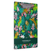 Kleurrijk patroon van tropische bloemen en dieren klembord (Rechts)