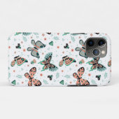 Kleurrijk patroon van vlinders en bloemen Case-Mate iPhone case (Achterkant (horizontaal))