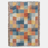 Kleurrijk patroon van willekeurige geometrische vo deken (Voorkant Verticaal)