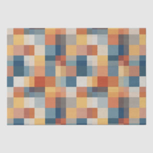 Kleurrijk patroon van willekeurige geometrische vo tissuepapier