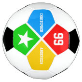 Kleurrijk patroon voetbal (Gedraaid)