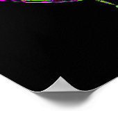 Kleurrijk patroon (vogel in een kikkernestkreeft) poster (Hoek)