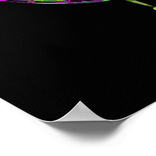 Kleurrijk patroon (vogel in een kikkernestkreeft) poster (Hoek)