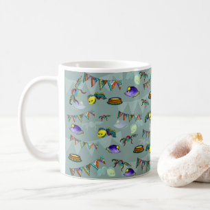 Kleurrijk patroon voor katten koffiemok