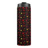 Kleurrijk patroonblad thermosbeker (Voorkant)