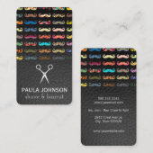 Kleurrijk patroonleder visitekaartje (Voorkant / Achterkant)