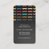 Kleurrijk patroonleder visitekaartje (Achterkant)