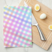 Kleurrijk patroonpatroon voor regenboogstang theedoek (Quarter Fold)