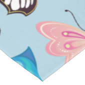 Kleurrijk patroonpatroonpasta lichtblauw tafelkleed (Gekanteld)