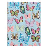 Kleurrijk patroonpatroonpasta lichtblauw tafelkleed (Voorkant)