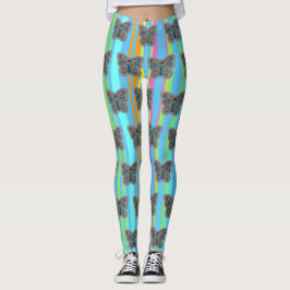 Kleurrijk patroonpatroonpatroonlegger leggings