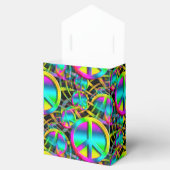 Kleurrijk PEACE naadloos patroon + uw ideeën Bedankdoosjes (Geopend)