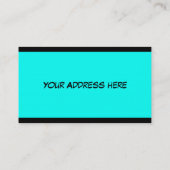 Kleurrijk PEACE naadloos patroon + uw ideeën Visitekaartje (Achterkant)