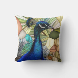 Kleurrijk Peacock Mozaïek Sierkussen