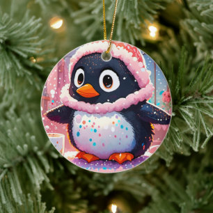 Kleurrijk Penguin Ornament
