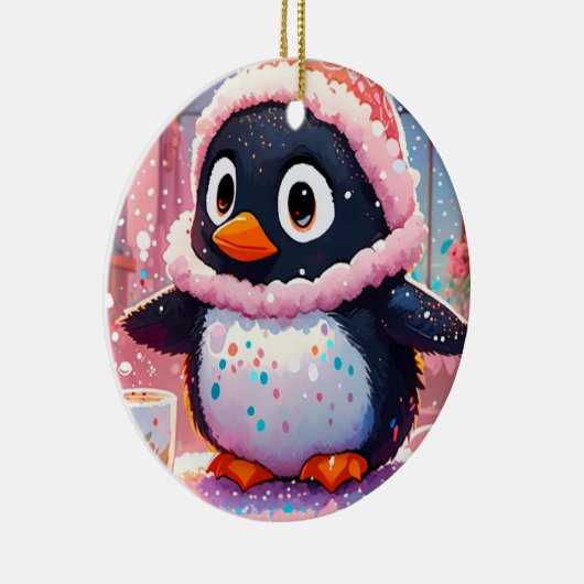 Kleurrijk Penguin Ornament (Rechts)
