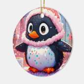 Kleurrijk Penguin Ornament (Links)