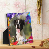 Kleurrijk penseelstreek fotolijst plaquette fotoplaat