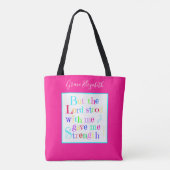 Kleurrijk, persoonlijk, met de Verse van de Manusc Tote Bag (Achterkant)