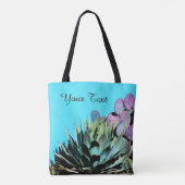 Kleurrijk persoonlijk Tas, Agave & Cactus Tote Bag (Achterkant)