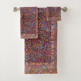 Kleurrijk Perzisch Rug Patroon Bad Handdoek