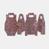 Kleurrijk Perzisch Rug Patroon Bedankdoosjes (Uitgevouwen)