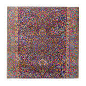 Kleurrijk Perzisch Rug Patroon Tegeltje (Voorkant)