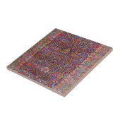 Kleurrijk Perzisch Rug Patroon Tegeltje (Zijkant)