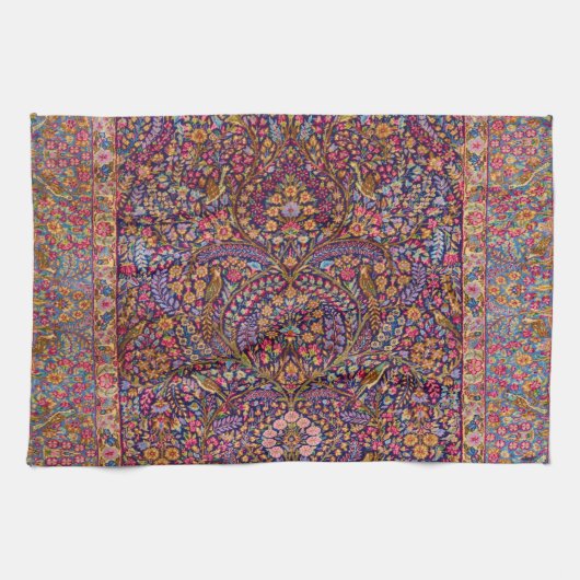 Kleurrijk Perzisch Rug Patroon Theedoek (Horizontaal)