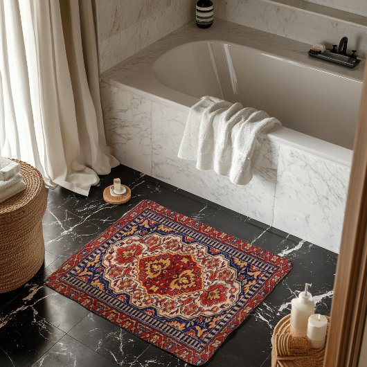 Kleurrijk Perzisch tapijt etnisch motief Badmat