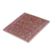 kleurrijk Perzisch tapijtpatroon Tegeltje (Zijkant)