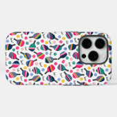 Kleurrijk Pickleball Patroon Case-Mate iPhone Case (Achterkant (horizontaal))