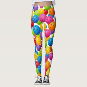 Kleurrijk Pickleball Patroon Leggings
