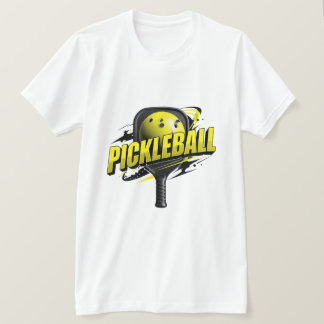 Kleurrijk Pickleball T-shirt | Moderne sporttypogr