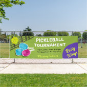 Kleurrijk Pickleball Toernoibanner Spandoek (Insitu)
