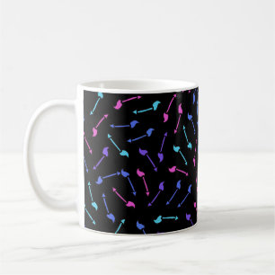 Kleurrijk pijlpatroon koffiemok
