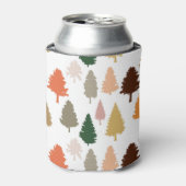 Kleurrijk pineboompatroon blikjeskoeler (Blikje Voorkant)